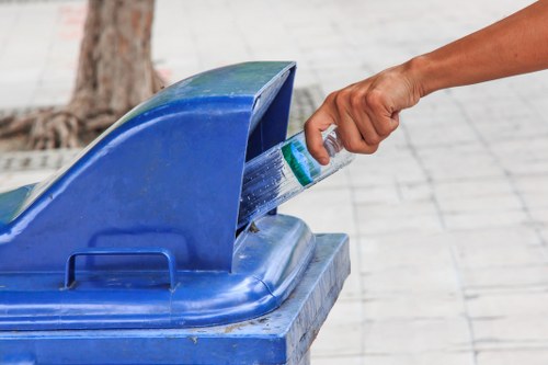 Professional house clearance services being performed